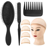 Auroray wig brush looped-tooth airbag comb smooths fibers and reduces tangles
