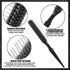 Auroray wig brush wide-tooth comb glides through curly and straight hair without pulling