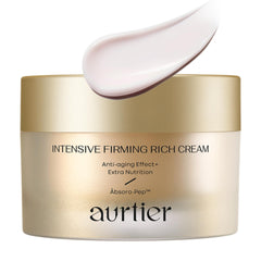 aurtier intensive firming cream bottle close-up showing premium packaging for daily care