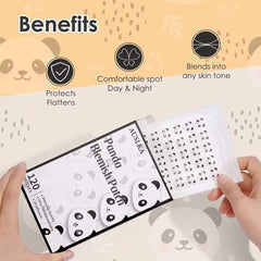 AUSLKA Panda Pimple Patches worn for 6+ hours while sleeping.