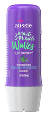Aussie 3 Minute Miracle Waves packaging on display, 8 oz size.