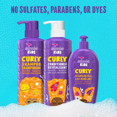 Aussie Kids Curly Conditioner bottle – detangles and smooths curls