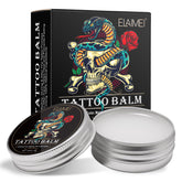 AUSTINE Tattoo Aftercare Butter label close-up, highlighting natural ingredients for gentle healing.