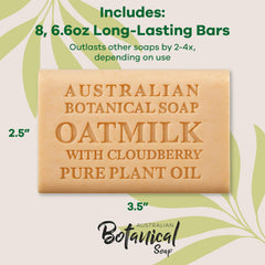 Australian Botanical Soap enriched with organic shea butter for hydrated, soft skin