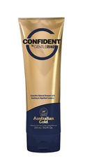 Australian Gold Gentlemen Confident bronzer bottle delivers natural glow with odor-control benefits.