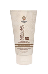 Australian Gold SPF 50 Mineral Sunscreen with vanishing nude tint for a seamless finish