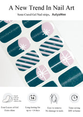 AutyaMee 20-pcs gel nail wraps for quick versatile nail art options
