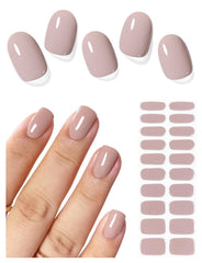 AutyaMee Milky Tea nail strips in box for quick at-home manicure