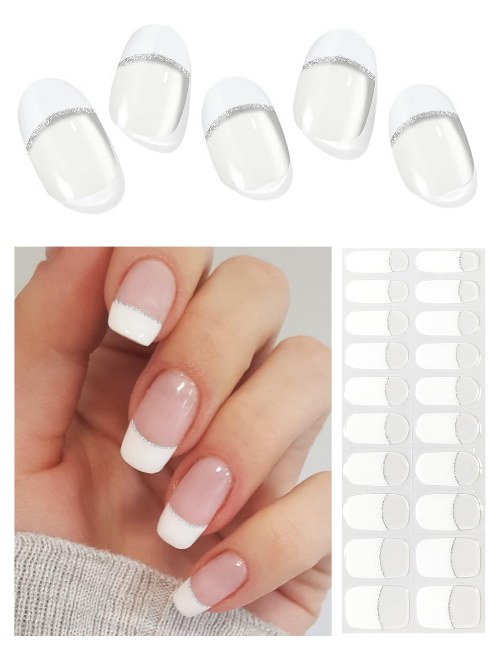 AutyaMee semi-cured gel nail strips box front for easy at-home manicure