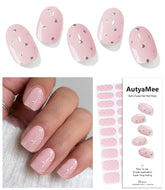 AutyaMee semi-cured nail strips pack ready for quick, durable color at home.