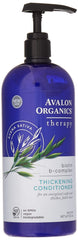 Avalon Organics Thickening Conditioner bottle front view boosts fullness.
