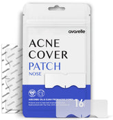 Pansement hydrocolloïde Avarelle ZitOut appliqué sur le nez, absorption de l’excès de sébum.