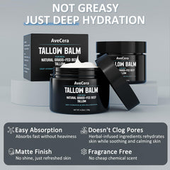 AveCera balm applied to clean skin after shaving.