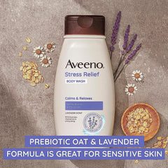 Lavender scent of Aveeno promotes a relaxing shower experience.