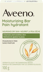 Aveeno Naturals Moisturizing Bar 12-pack close-up on creamy texture ideal for daily cleansing