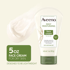 Aveeno soothing oat formula close-up emphasizing gentle, non-greasy feel.