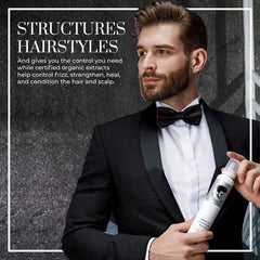 Avenue Man Argan Oil Mousse adds volume with natural, touchable texture