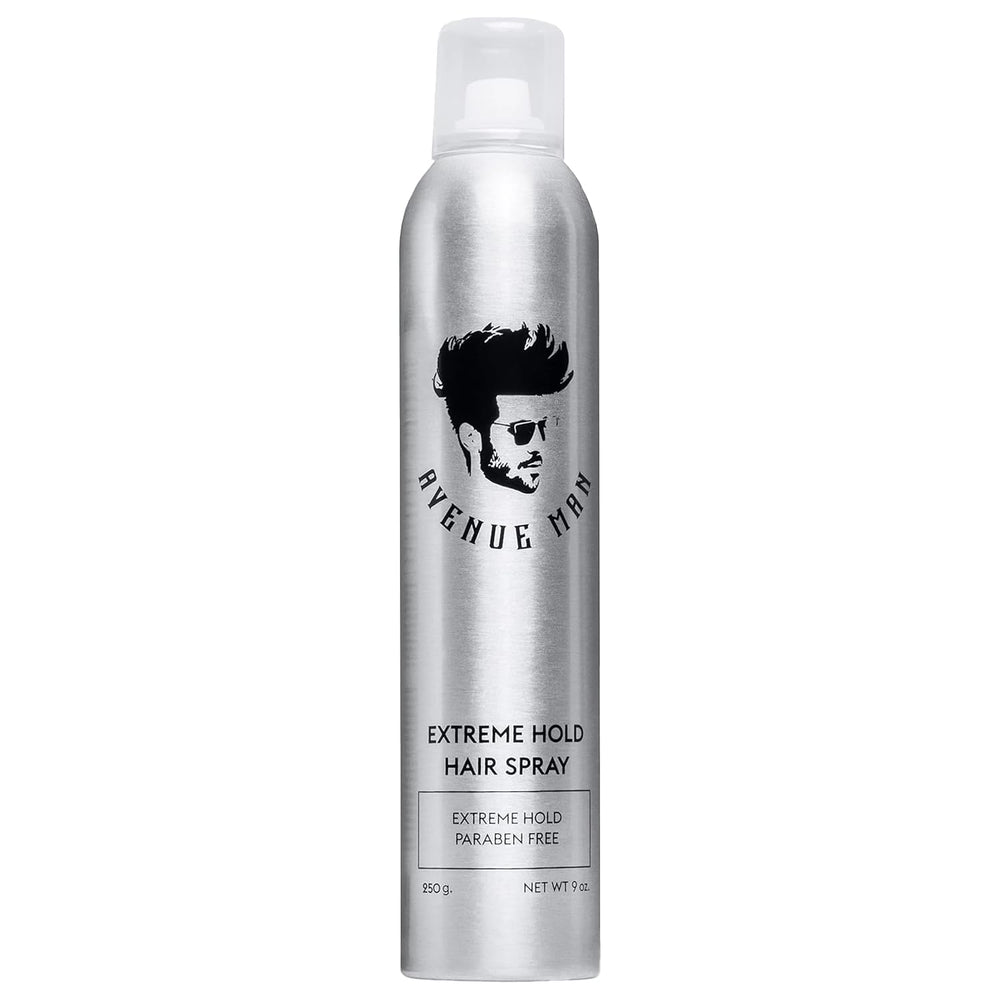 Avenue Man Extreme Hold hairspray bottle for all-day control