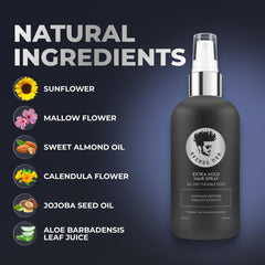 Avenue Man hair spray application in hands for precise styling.