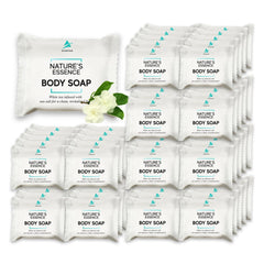 Avistar bar soap bulk 360-pack on hotel bathroom shelf for guest use
