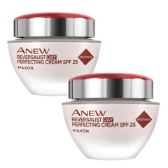 Two-pack display of AVON ANEW Reversalist Day Cream for daily skincare.