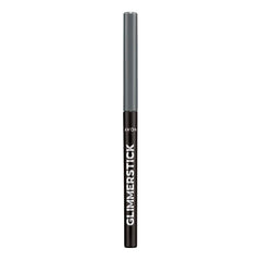 AVON Glimmerstick Eyeliner Saturn Grey closeup shows smooth glide for precise definition.