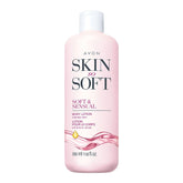 AVON Skin So Soft bottle with argan oil highlights nourishing hydration for soft skin.