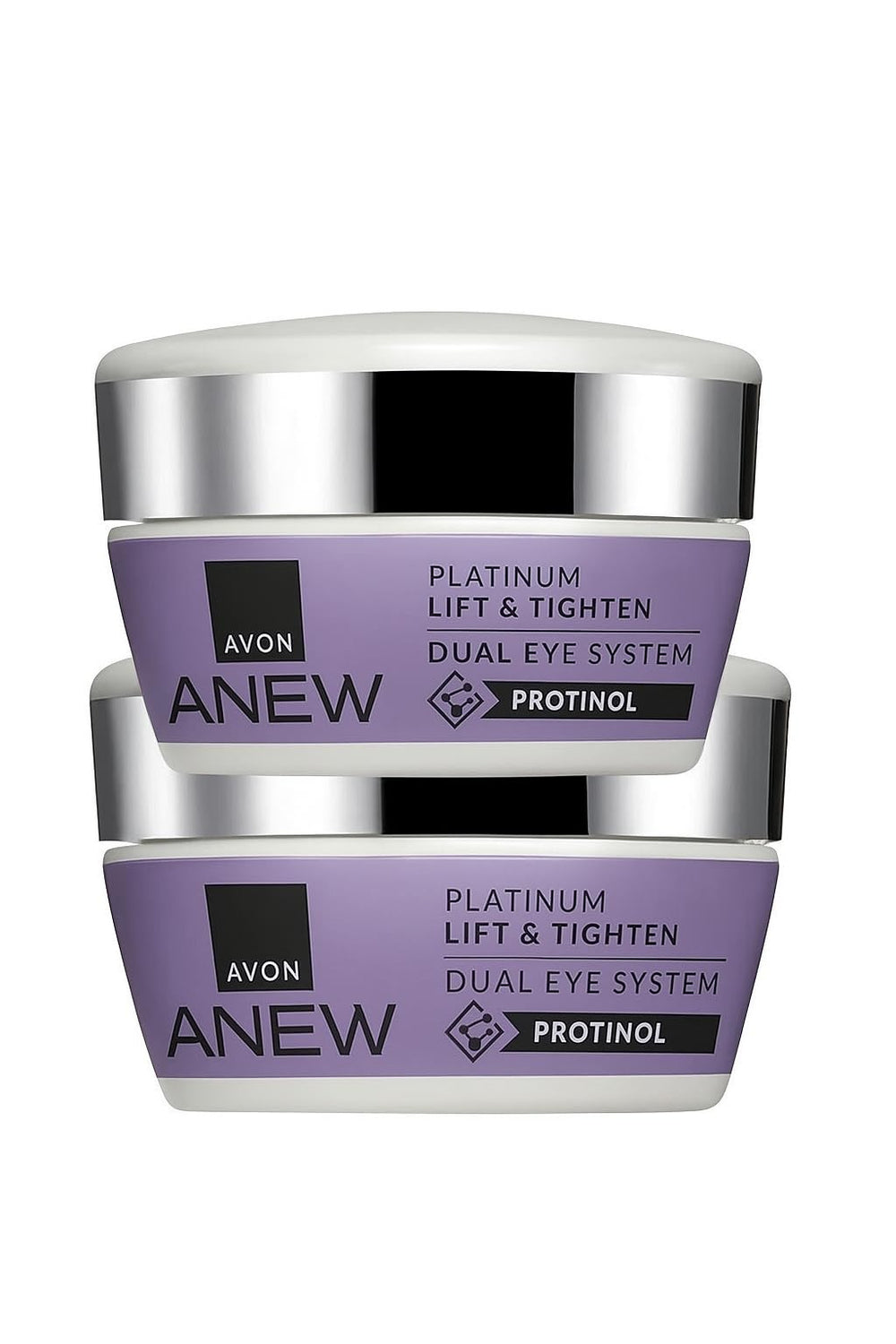 AVON Skin So Soft Lifting Dual Eye System eye-cream bottle for smoother under-eye skin.