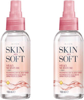 AVON SKIN SO SOFT bottle front shows nourishing hydration for daily use