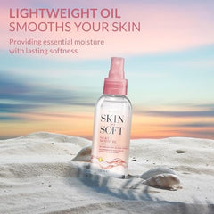 Close-up of silky texture that absorbs without greasiness