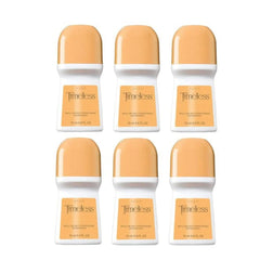 AVON Timeless roll-on deodorant bottle showing scent and long-lasting protection.