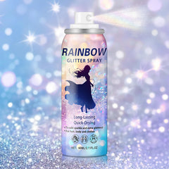 AWCCXMYM Body Glitter Spray pack shot highlighting portable shimmer on skin and clothes