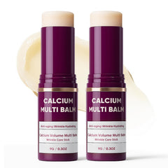 Awjsde Calcium Multi Balm on the face shows hydration and gentle firming.