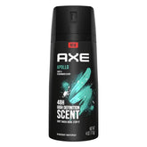 AXE Apollo bottle front view, lasting freshness for daily wear.