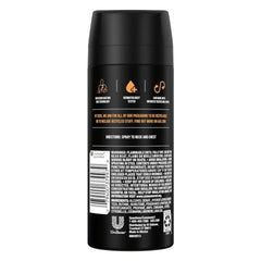 AXE Dark Temptation packaging close-up highlights scent notes and value