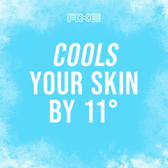 Spray nozzle of Axé Ice Chill in action for instant refresh.