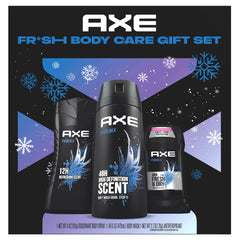 AXE Phoenix Fresh gift set box with three products for a complete grooming routine.
