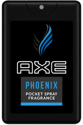 AXE Phoenix pocket spray in compact size for easy carry and quick refresh.