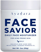 AYADARA Acne Facial Moisturizer bottle front, smooth oil-control skincare for clear skin