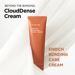 AYUNCHE Enrich Bonding Leave-In Cream easy-glide application for quick daily styling.