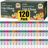 AZEN lip gloss set clear bottle highlights hydrating, glossy finish for daily use.