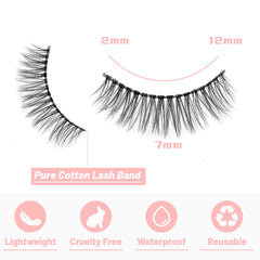 Azenlo 3D fluffy cat-eye lashes deliver drama for evening style.