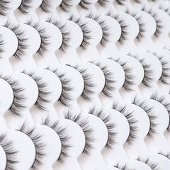 Azenlo bulk 48-pair lashes ideal for bulk orders and wholesale retailers.