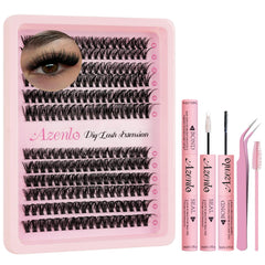 Azenlo lash extensions 40D+60D tray for lightweight volume.