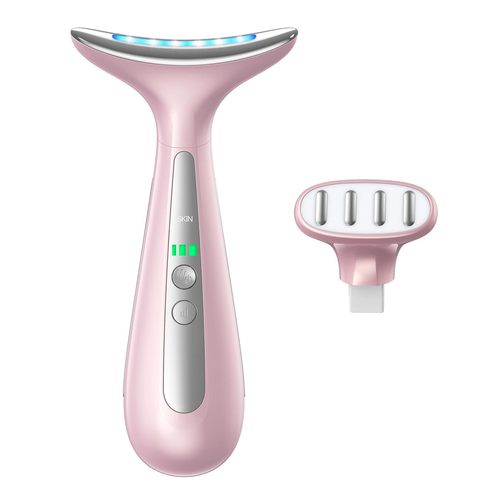 AZMAVO face-neck massager pink for at-home lifting and contouring