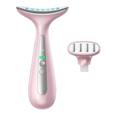 AZMAVO face-neck massager pink for at-home lifting and contouring