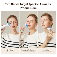 AZMAVO massager in use on the face for contouring