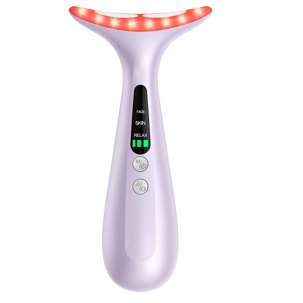 AZMAVO facial neck massager unboxing demonstrates a compact device ready for at-home skincare.