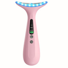 AZMAVO Sugar Pink face neck massager front view for daily skincare.