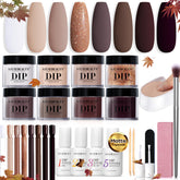 AZUREBEAUTY 30Pcs starter kit image showing complete dip system for at‑home nails.